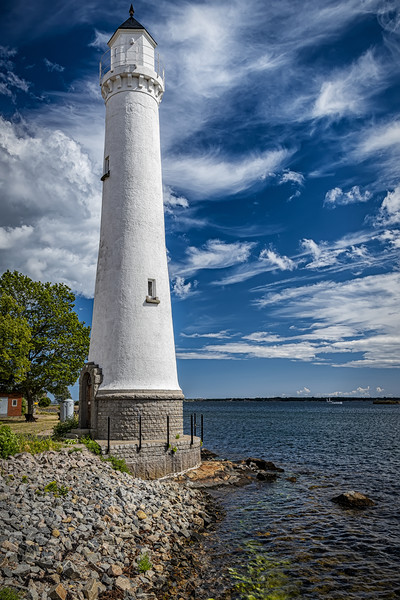 Karlskrona Stumholmen Lighthouse Picture Board by Antony McAulay