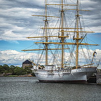 Buy canvas prints of Karlskrona Naval Museum Tallship Portrait by Antony McAulay