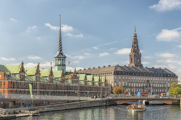 Copenhagen Tourist Sightseeing Picture Board by Antony McAulay