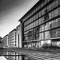 Buy canvas prints of Copenhagen Skatteministeriet Building Mono Edit by Antony McAulay