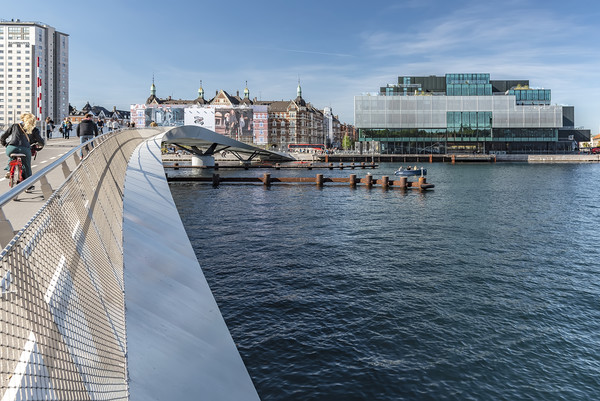 Copenhagen Blox Building From Cycle Bridge Picture Board by Antony McAulay