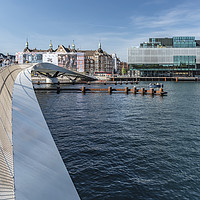 Buy canvas prints of Copenhagen Blox Building From Cycle Bridge by Antony McAulay
