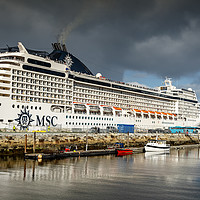 Buy canvas prints of Trondheim MSC Orchestra Cruise Ship by Antony McAulay