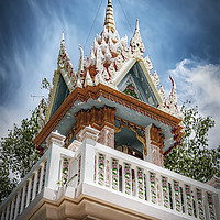 Buy canvas prints of Thailand Hua Hin Chinese Temple Shrine by Antony McAulay