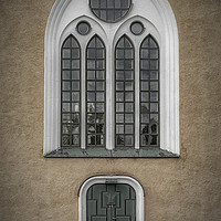 Buy canvas prints of Broby Parish Church Door and Window by Antony McAulay