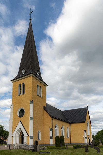 Broby Swedish Parish Church Picture Board by Antony McAulay