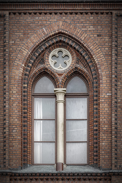 Landskrona Radhus Building Window Picture Board by Antony McAulay