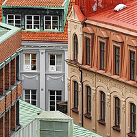 Buy canvas prints of Helsingborg Elevated View by Antony McAulay