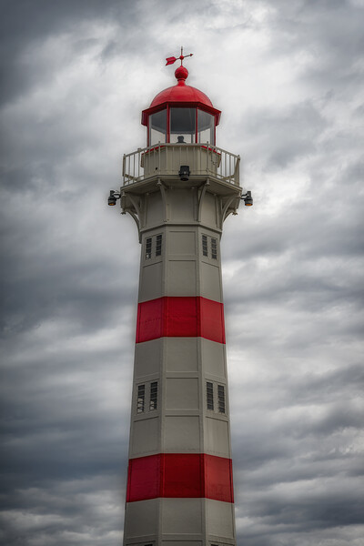 Malmo Harbour Lighthouse Picture Board by Antony McAulay