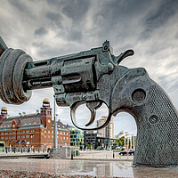 Buy canvas prints of Malmo Knotted Gun by Antony McAulay