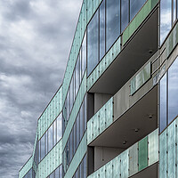 Buy canvas prints of Malmo University Building with a Moody Sky by Antony McAulay