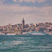 Buy canvas prints of Istanbul Galata Region Panorama by Antony McAulay