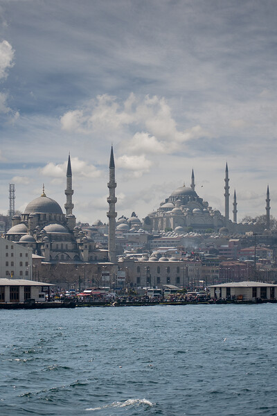 Istanbul Suleymaniye Mosque Skyline Picture Board by Antony McAulay