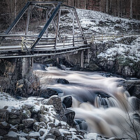 Buy canvas prints of Troubled Bridge over Falling Water by Antony McAulay