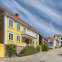 Buy canvas prints of Ronneby Street View with Church by Antony McAulay