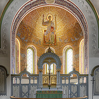 Buy canvas prints of Brakne Hoby Church Interior Altar by Antony McAulay