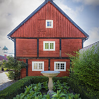 Buy canvas prints of Karlshamn Wooden Museum Tobacco Garden by Antony McAulay
