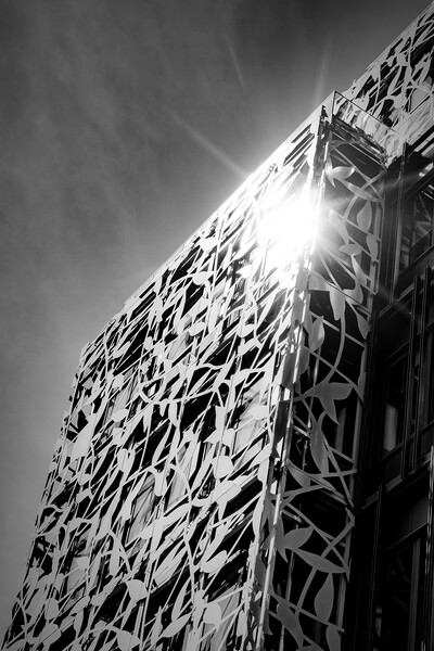 Norrkoping Magnentus Tower Monochromatic Picture Board by Antony McAulay
