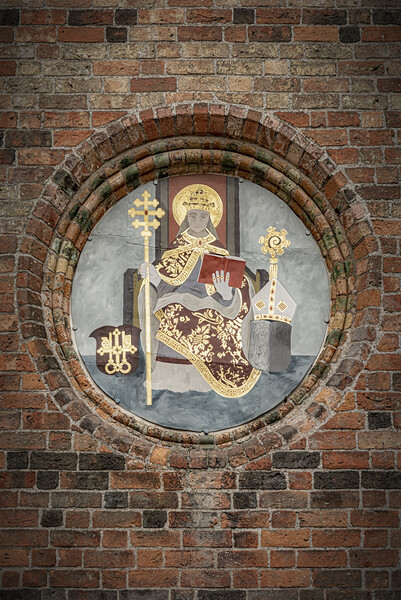 Roskilde Cathedral Wall Art Picture Board by Antony McAulay