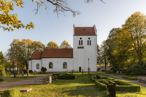 Risekatslosa Church in Sweden Picture Board by Antony McAulay