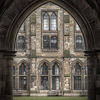 Buy canvas prints of Glasgow University Cloisters Archway by Antony McAulay