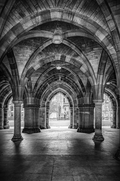 Glasgow University Cloisters Picture Board by Antony McAulay