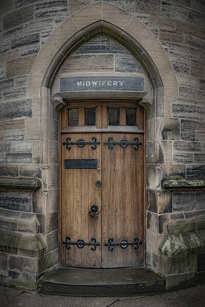 Glasgow University Midwifery Doorway Picture Board by Antony McAulay