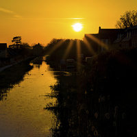 Buy canvas prints of Good Friday Sunset by Ben Kirby