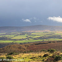 Buy canvas prints of Storm Clouds over Exmoor by David Morton