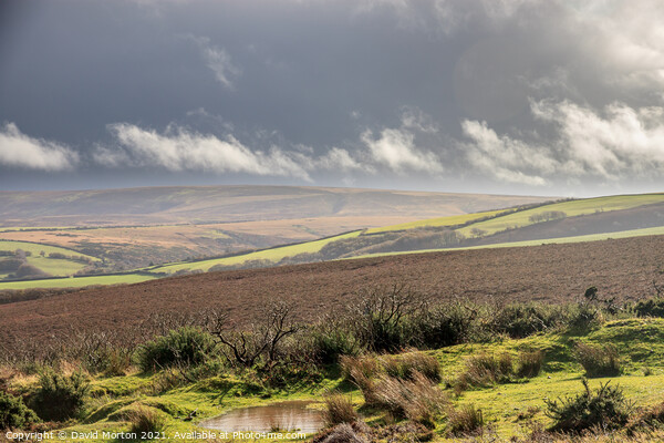 Storm Clouds ove Exmoor Picture Board by David Morton