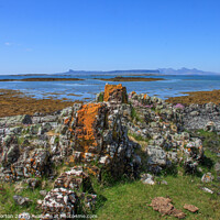 Buy canvas prints of Eigg and Rum from Arisaig by David Morton