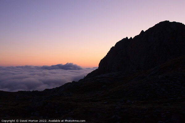 Dawn in the Picos De Europa with Cloud Inversion Picture Board by David Morton