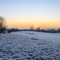 Buy canvas prints of Sunrise on a Frosty Morning by David Morton