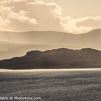 Buy canvas prints of Silhouette of the hills south of Upper Loch Torridon by David Morton