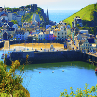 Buy canvas prints of Ilfracombe Harbour by David Morton