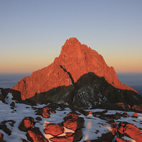 Buy canvas prints of Mt Kenya at Sunrise by David Morton