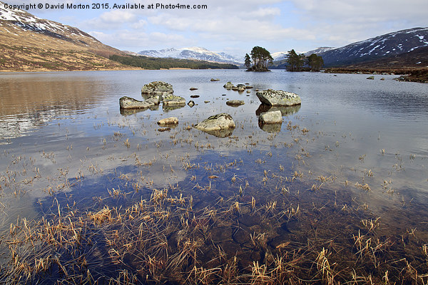  Loch Ossian Picture Board by David Morton