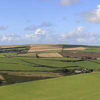 Buy canvas prints of  Woolacombe Down from Saunton Down by David Morton