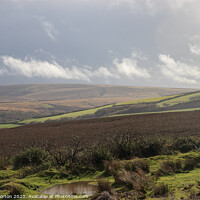 Buy canvas prints of Exmoor on a Stormy Day by David Morton
