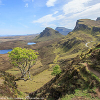 Buy canvas prints of View South from The Quiraing on Skye by David Morton