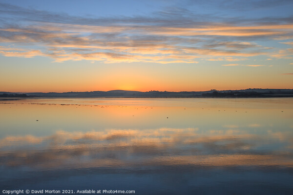 Sunrise over the Taw Estuary Picture Board by David Morton