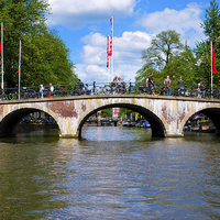 Buy canvas prints of Amsterdam Bridge by Stewart Priest