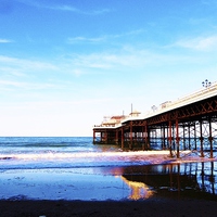Buy canvas prints of Cromer Pier- Norfolk, England by Vincent J. Newman