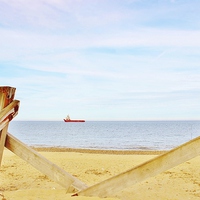 Buy canvas prints of Great Yarmouth Beach, England by Vincent J. Newman