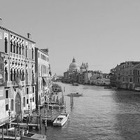 Buy canvas prints of Venice In Black n White by John Davies