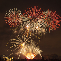 Buy canvas prints of Fireworks #1 by Gregory Lawson