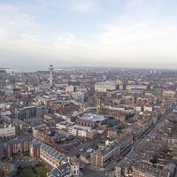 Buy canvas prints of Liverpool Skyline from Anglican Cathedral by Gregory Lawson
