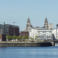 Buy canvas prints of  Liverpool Skyline by Gregory Lawson