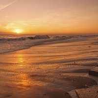 Buy canvas prints of Sunrise at Caister Beach by Steve Hardiman