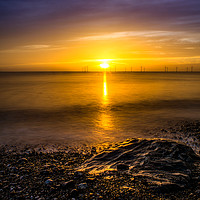 Buy canvas prints of Sunrise on the beach by Steve Hardiman